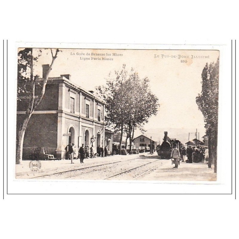 BRASSAC les MINES : la gare de brassac les mines - tres bon etat