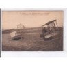 LE CROTOY: école aviation frères caudron, lieutenant Bon sur biplan - très bon état
