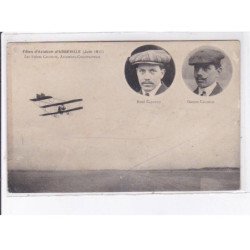 ABBEVILLE: fêtes d'aviation 1911, frères caudron, aviateurs-constructeurs, autographe - très bon état