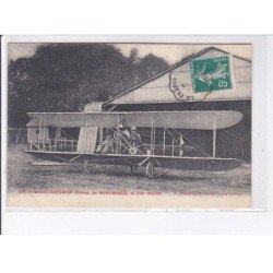 LE CROTOY: aviation, aviateurs caudron frères de ponthoile et leur biplan - très bon état