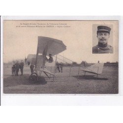 LE CROTOY: aviation, sergent-aviateur thomassin infanterie coloniale militaire biplan caudron - état
