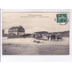LE CROTOY: école d'aviation, un départ sur le sable - très bon état