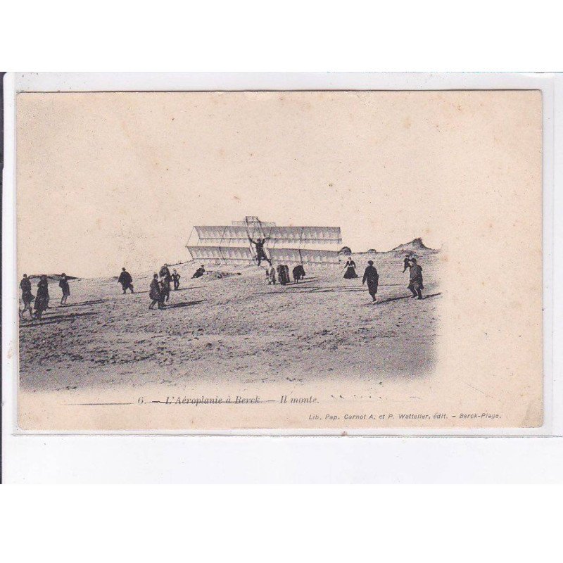 BERCK: aviation, aéroplanie, il monte - état
