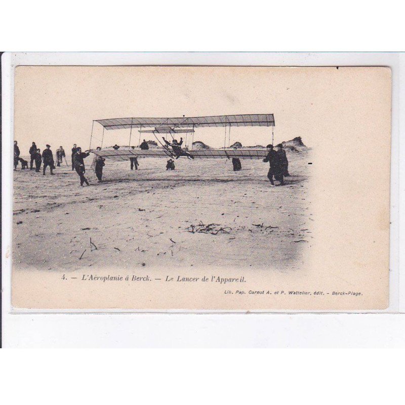 BERCK: aviation, le lancer de l'appareil - état