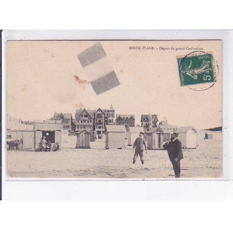 BERCK: aviation, départ du grand cerf-volant - état