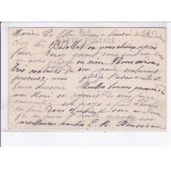 AMBERIEU: aviation, monoplan Blériot monté par mouthier, sortant du hangar - très bon état