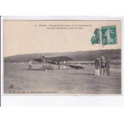 BOURG: meeting d'aviation septembre 1911, monoplan Deperdussin, piloté par Vidart - très bon état