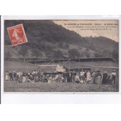 SAINT-GEORGE-en-VALDAINE: aviation 1913 30 juillet la garde d'honneur formée par les habitants de saint-geoire - tbé