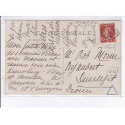 AMBERIEU: aviation, mouthier sur son blériot - très bon état