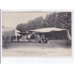 BOURG: fêtes d'aviation 1912, aéroplane Blériot, piloté par Béard - très bon état