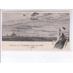 LYON: souvenir de l'aviation en 1910, le roi des rasoirs "tip-top" - très bon état