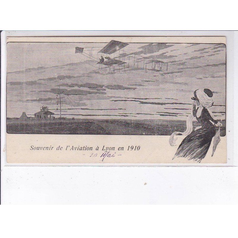 LYON: souvenir de l'aviation en 1910, le roi des rasoirs "tip-top" - très bon état LYON: souvenir de l'aviation en 1910, le roi des rasoirs "tip-top" - très bon état