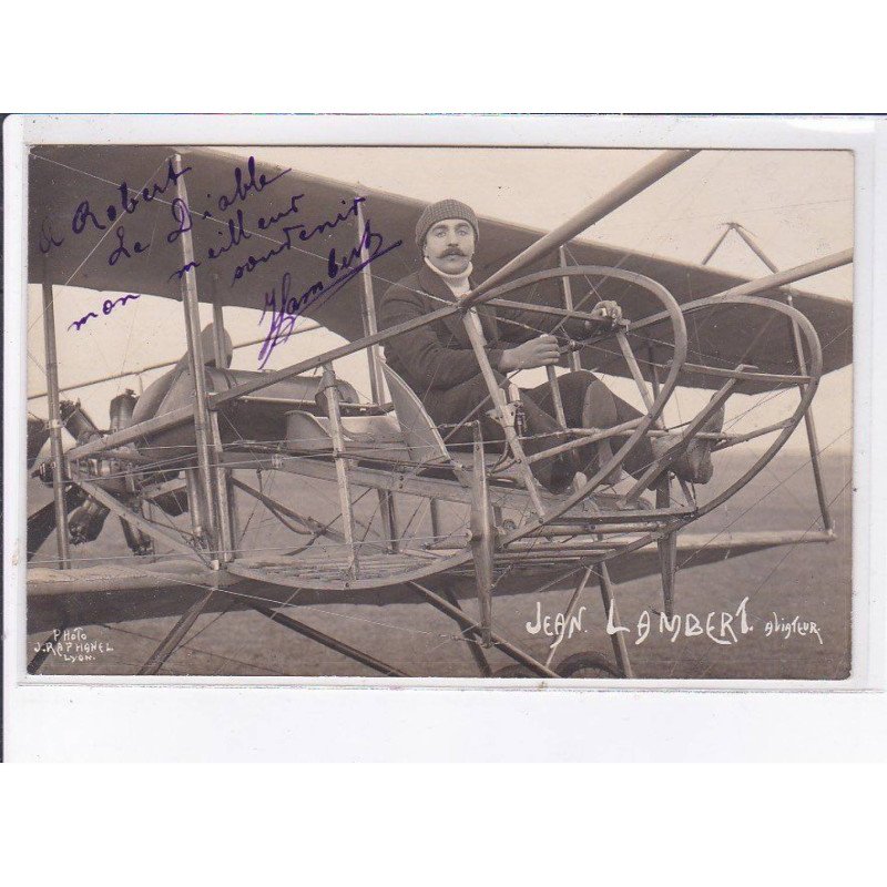 LYON: aviation Jean Lambert, autographe - très bon état LYON: aviation Jean Lambert, autographe - très bon état