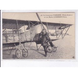 LE CROTOY: aviation Lt. fargues et son biplan caudron frères - état