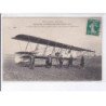 MONTCORNET: aviation, concours d'aéroplane militaires 1911 biplan maurice farman piloté par Bara - très bon état