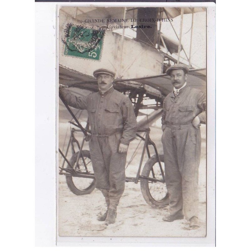 CROIX-D'HINS: grande semaine, l'aviateur Lesire, aviation - très bon état