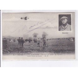 BORDEAUX-MERIGNAC: grande semaine d'aviation Martinet sur biplan H. Farmann, autographe - état