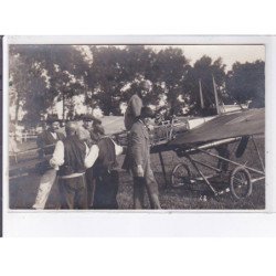 MARMANDE: aviation, monoplan Jean II et son pilote M. Darrus, 1912 - très bon état