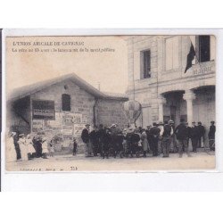 CAVIGNAC: l'union amicale, aviation, ballon rond, fête du 15 août le lancement de la montgolfière - très bon état