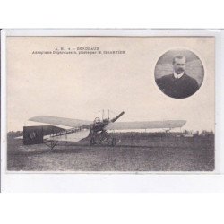 BORDEAUX: aviation, aéroplane deperdussin piloté par Issartier - très bon état
