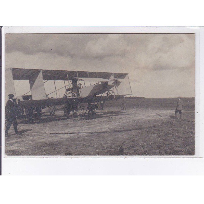 CROIX-D'HINS: aviation, Victor Rigal sur biplan Voisin, mars 1910 - très bon état CROIX-D'HINS: aviation, Victor Rigal sur biplan Voisin, mars 1910 - très bon état