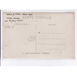 CROIX-D'HINS: aviation, Victor Rigal sur biplan Voisin, mars 1910 - très bon état