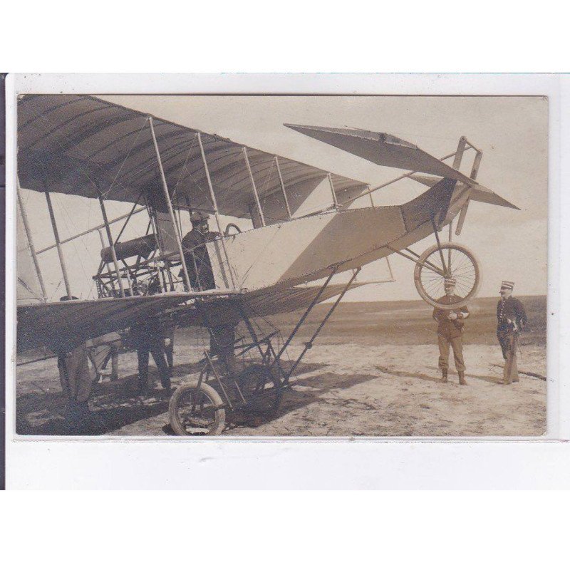 CROIX-D'HINS: aviation Victor Rigal sur biplan voisin - très bon état CROIX-D'HINS: aviation Victor Rigal sur biplan voisin - très bon état
