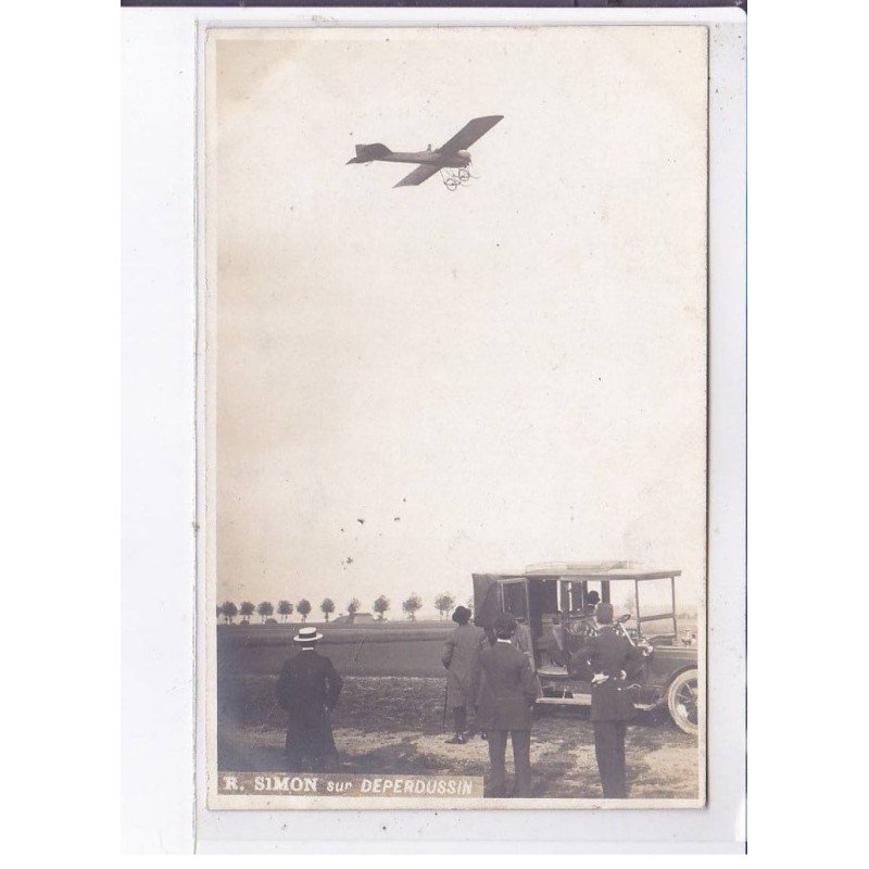 REIMS BETHENY: R. Simon sur deperdussin, aviation - très bon état