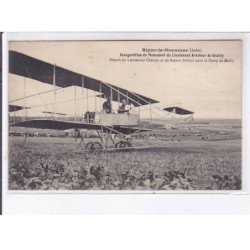 RIGNY-la-NONNEUSE: aviation inauguration du monument du lt. aviateur de Grailly départ lt Cheutin sapeur Dufour - état