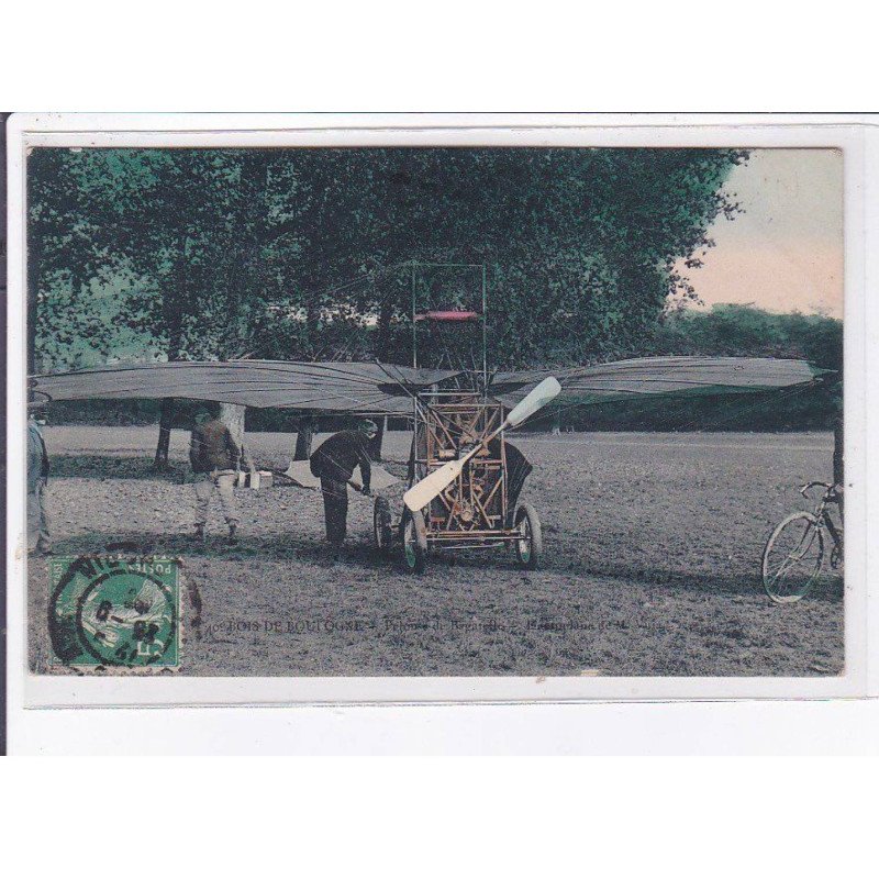 BOULOGNE-BILLANCOURT: bois de boulogne, aviation, parc de bagatelle, aéroplane de M. Vuïa - très bon état