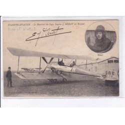 ETAMPES: aviation maréchal des logis Eugêne J. Mérat sur bréguet, autographe - très bon état