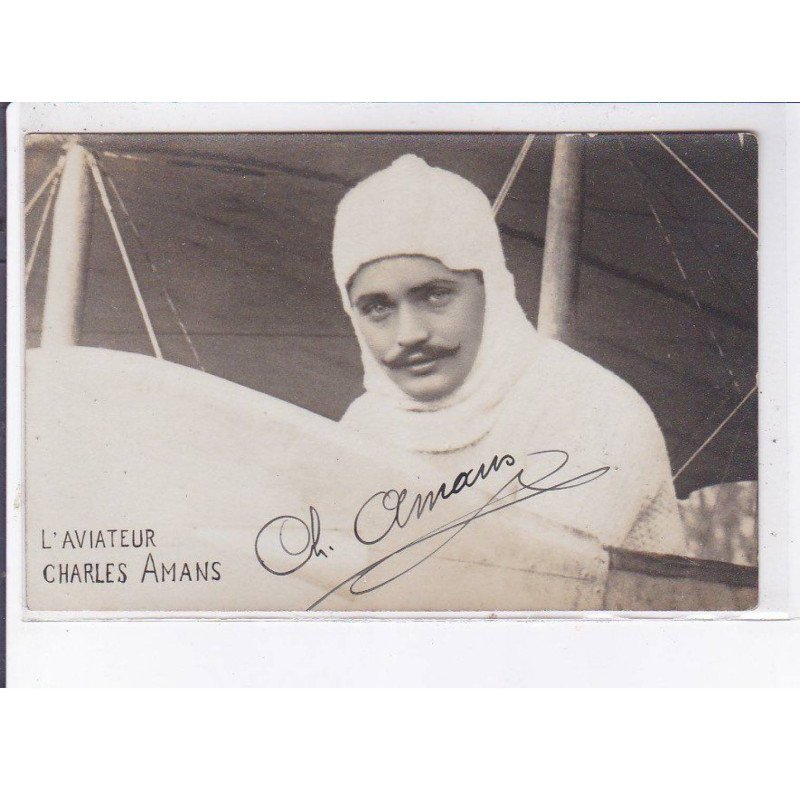 MONTPELLIER: aviation autographe Charles Amans - très bon état