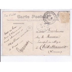 CHATEAU-du-LOIR: un jour de courses départ du ballon monté par M. Barbotte - état