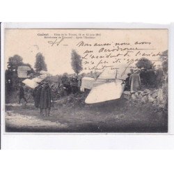 GUERET: aviation fêtes de la trinité 1911, aérodrome de pommeil après l'accident - très bon état