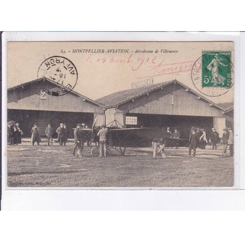 MONTPELLIER: aviation aérodrome de Villeneuve - état