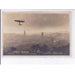 LIMOGES: aviation, derniers vols autour du champ la nuit tombant - très bon état