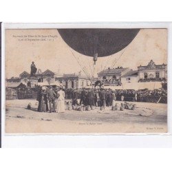 SAINT-JEAN-D'ANGELY: souvenir fête 1906, aviation, ballon rond - état