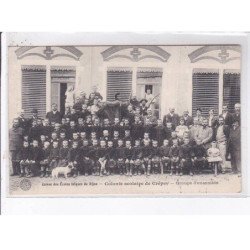 CREPEY: caisse des écoles laïques de dijon, colonie scolaire de crépey, groupe d'ensemble - très bon état