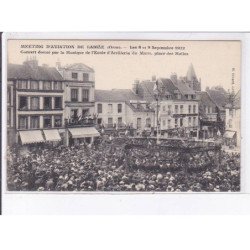 L'AIGLE: meeting d'aviation, 1912, concert donné par la musique de l'école d'artillerie du mans - très bon état