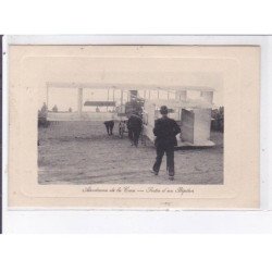 LA CRAU: aviation, aérodrome, sortie d'un biplan - très bon état