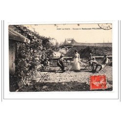 PORT-de-FRANS : terrasse du restaurant POLOSSE - tres bon etat