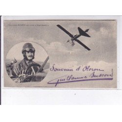 PAU: aviation, autographe, Guillaume Busson sur avion "deperdussin" - état carte courte