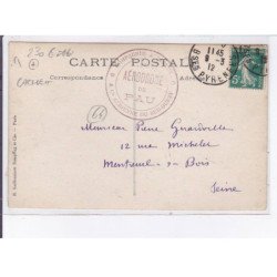 PAU: aviation, aviateurs Lchneider sur deperdussin, cachet - état