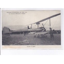 VESOUL: aviation grandes manoeuvres l'est 1911 aviateurs militaires gourlez va partir - très bon état