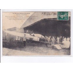 VESOUL: aviation, manoeuvres de 1911, aérodrome, Lt. Ducourneau monté sur un Blériot - très bon état