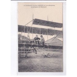 BESANCON: aviation, Lt. aviateur Remy sur son aéroplane, polygone de besançon - très bon état