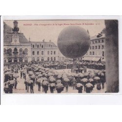 MOREZ: aviation, fête d'inauguration de la ligne morez saint-claude 1912, ballon rond - état