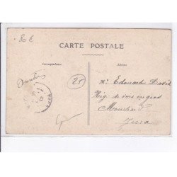 PONTARLIER: aviation, 1911, meeting, aviateur Hanriot et Junod volent sur le champ de tir - très bon état