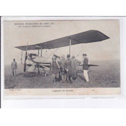 VESOUL: aviation grandes manoeuvres l'est 1911 aviateurs militaires l'appareil de gourlez - très bon état