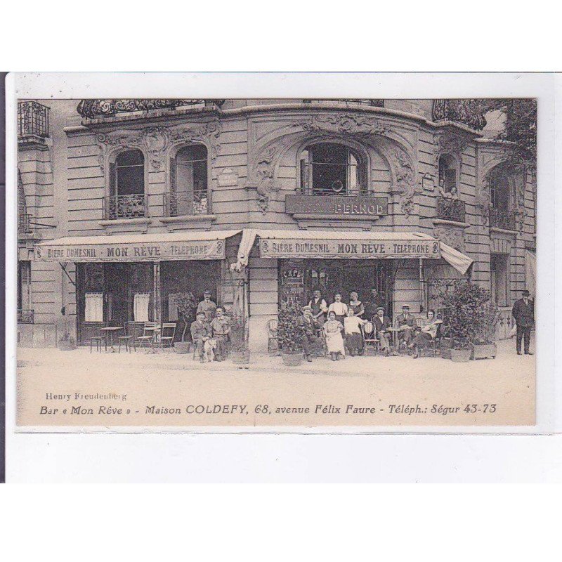 PARIS: 75015, bar "mon rêve" maison Coldefy - très bon état PARIS: 75015, bar "mon rêve" maison Coldefy - très bon état
